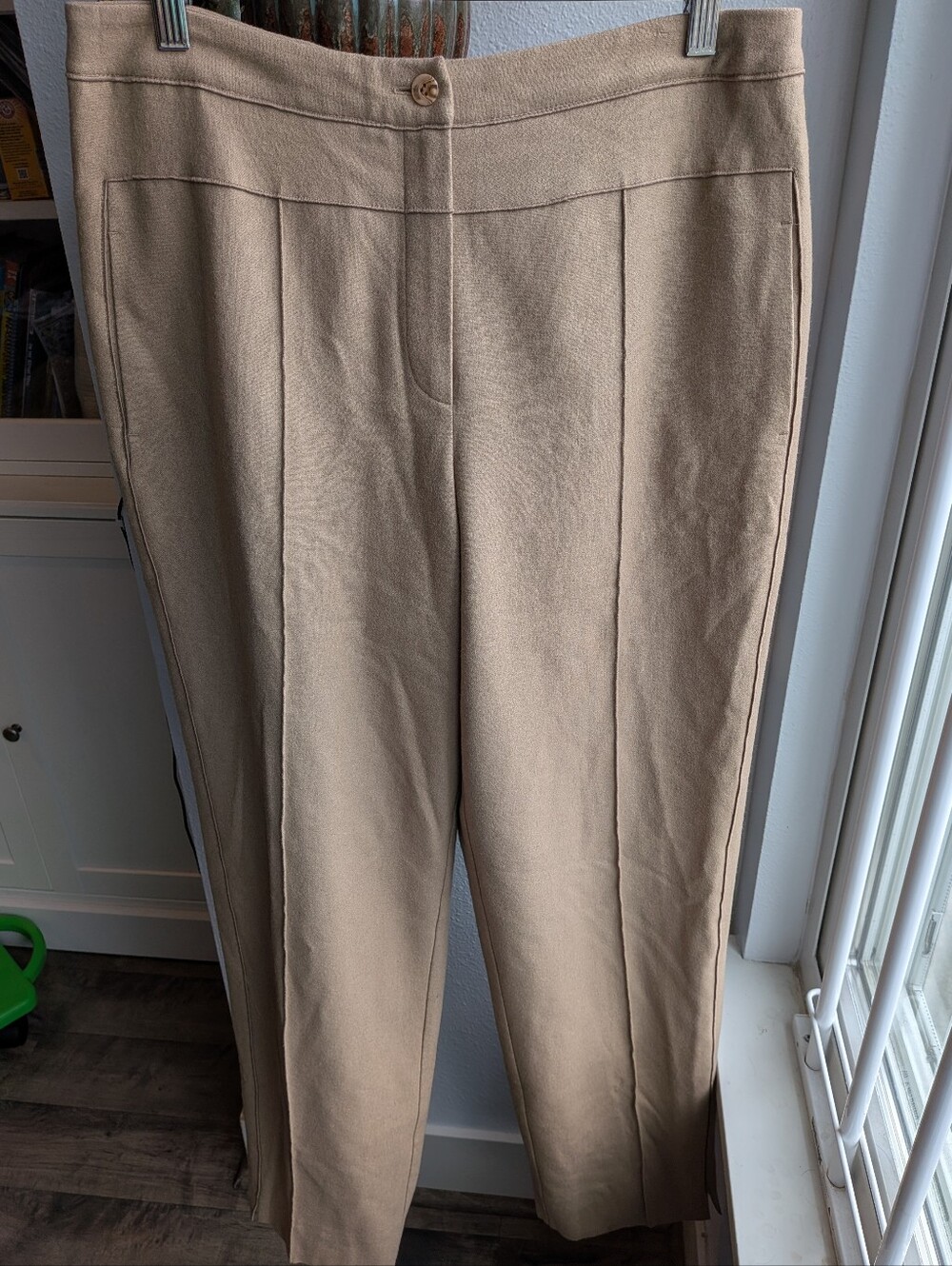 Vintage Harve Benard Sport Wool Blend Tailored Trousers Camel High Rise 12